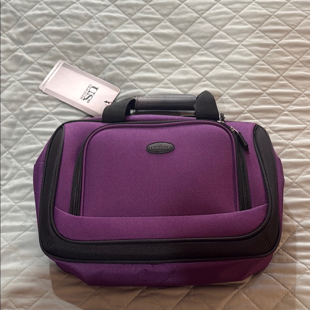 NWT Traveler Purple and Black Bag
